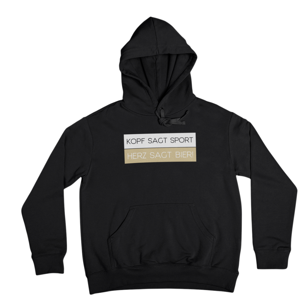 Herz sagt Bier - Hoodie Unisex