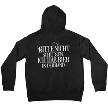 Lade das Bild in den Galerie-Viewer, Schubsen Bier - Backprint Hoodie
