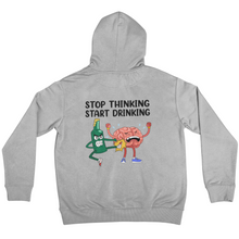 Lade das Bild in den Galerie-Viewer, Stop thinking - Backprint Hoodie
