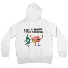 Lade das Bild in den Galerie-Viewer, Stop thinking - Backprint Hoodie
