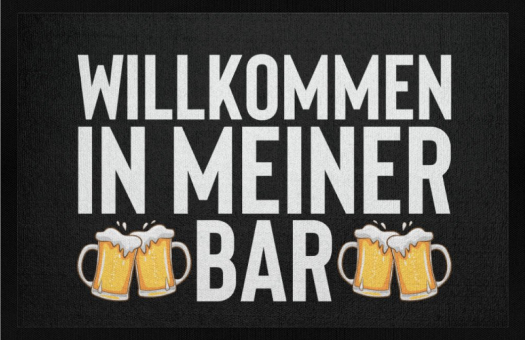 Willkommen in meiner Bar - Fußmatte