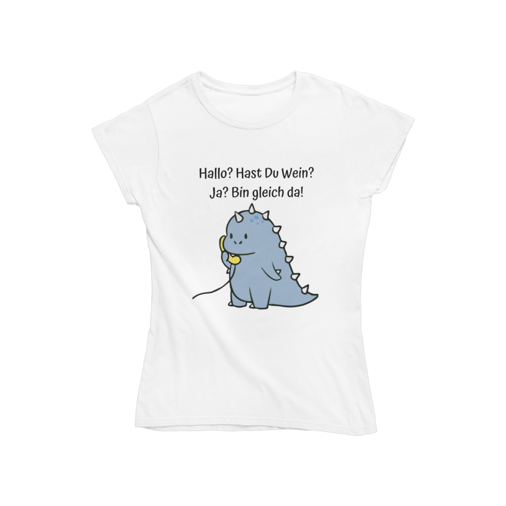 Hallo? Wein? - Bio Shirt Damen