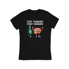 Lade das Bild in den Galerie-Viewer, Stop thinking - Bio Shirt Unisex
