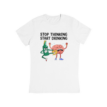 Lade das Bild in den Galerie-Viewer, Stop thinking - Bio Shirt Unisex
